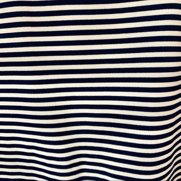 ATHLETA GIRL Overlap Rash Guard Swim Top Navy Striped Sleeveless Size Large (12) - Picture 7 of 13